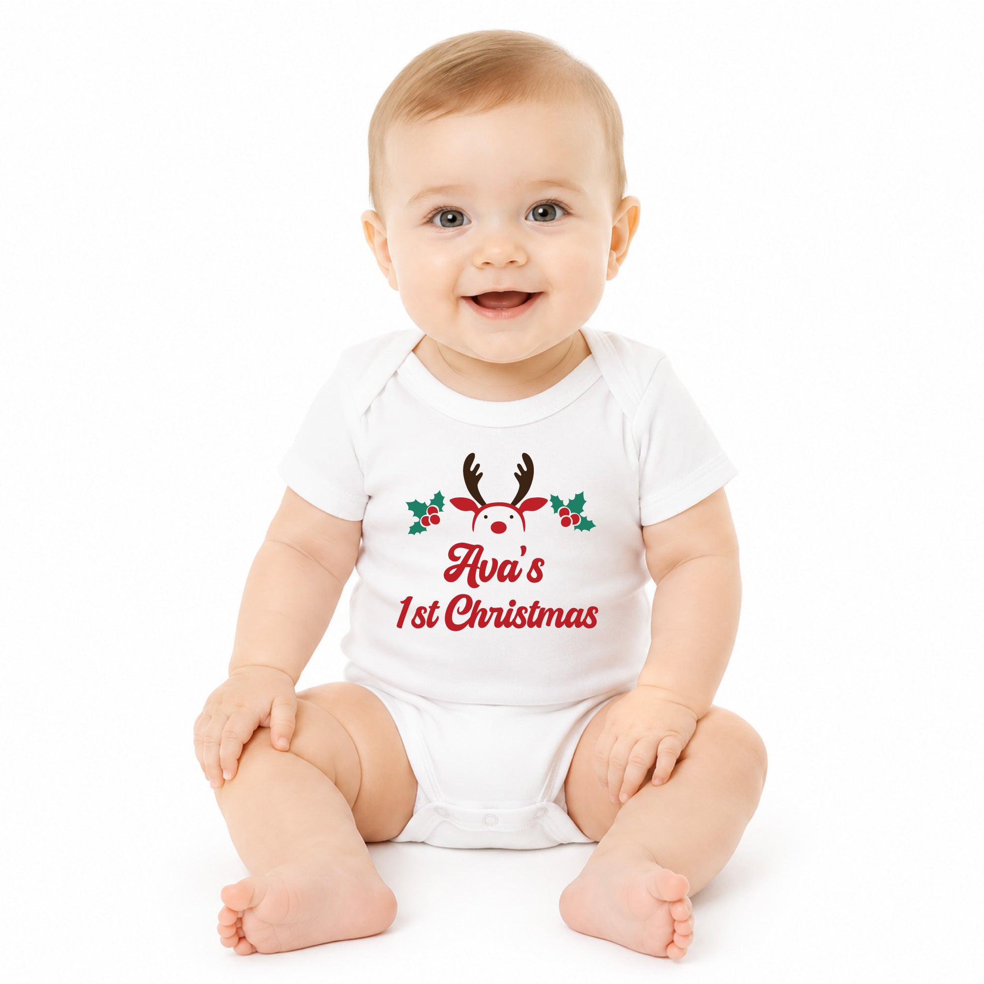 Personalized Christmas Baby Bodysuit
