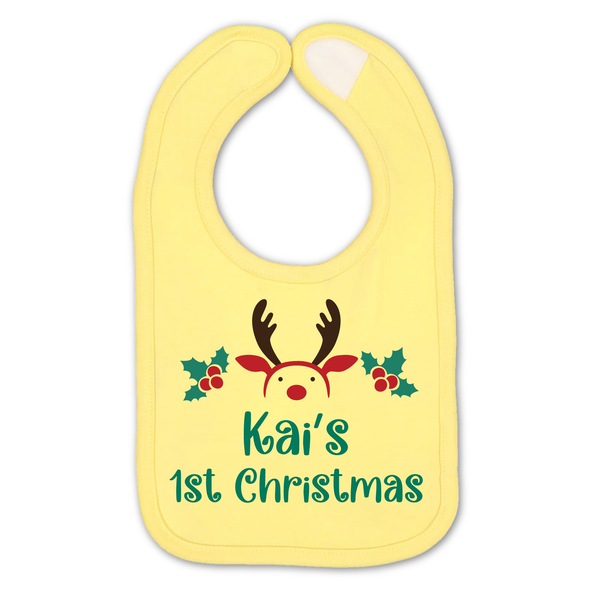 Personalized Christmas Baby Bib