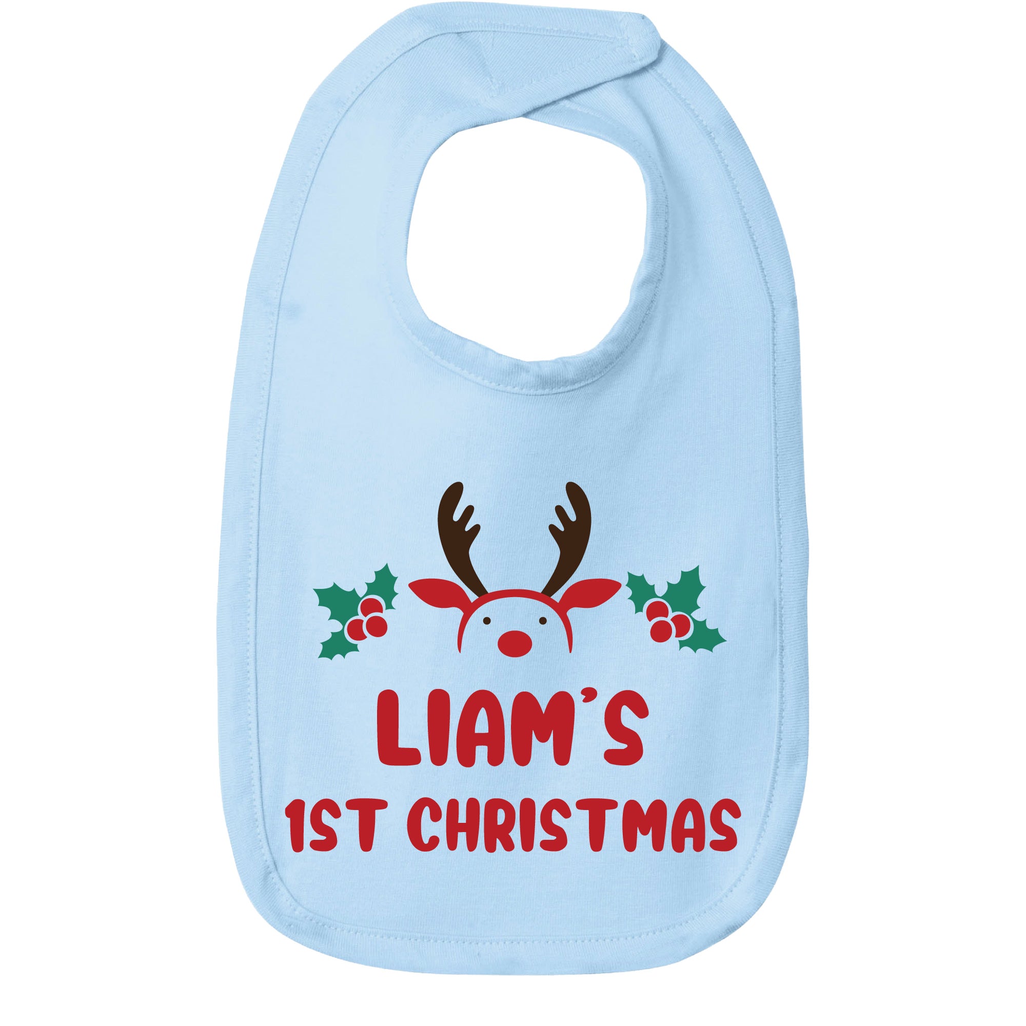 Personalized Christmas Baby Bib