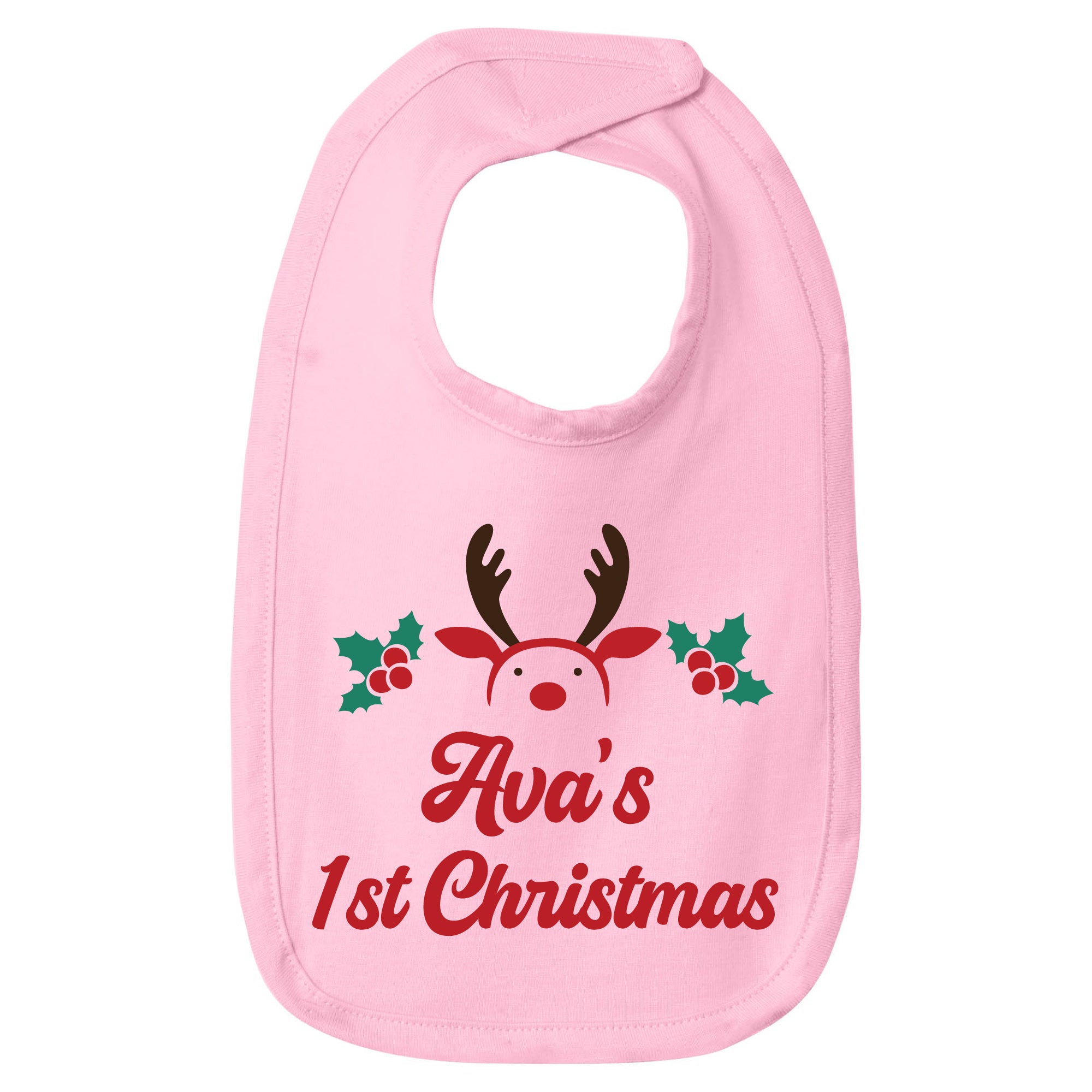 Personalized Christmas Baby Bib
