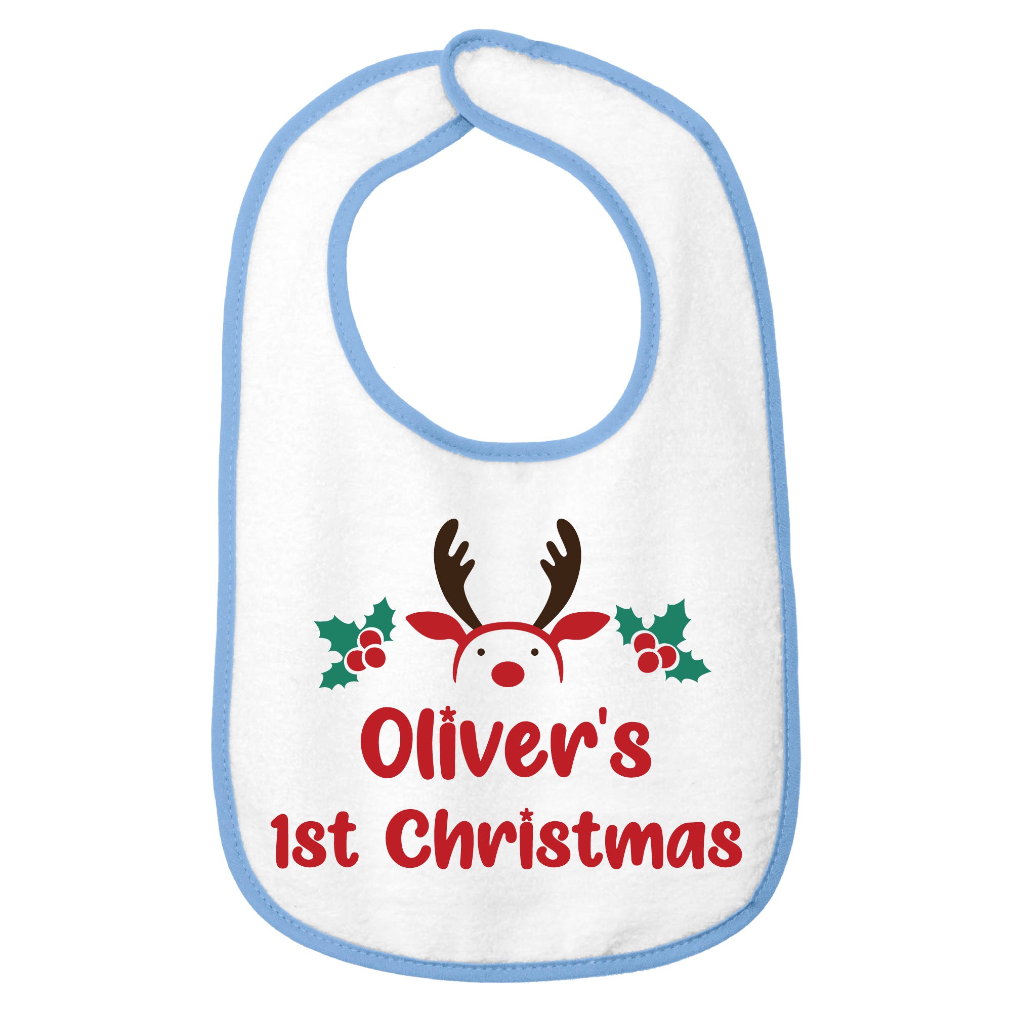 Personalized Christmas Baby Bib
