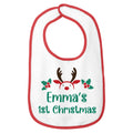 Personalized Christmas Baby Bib