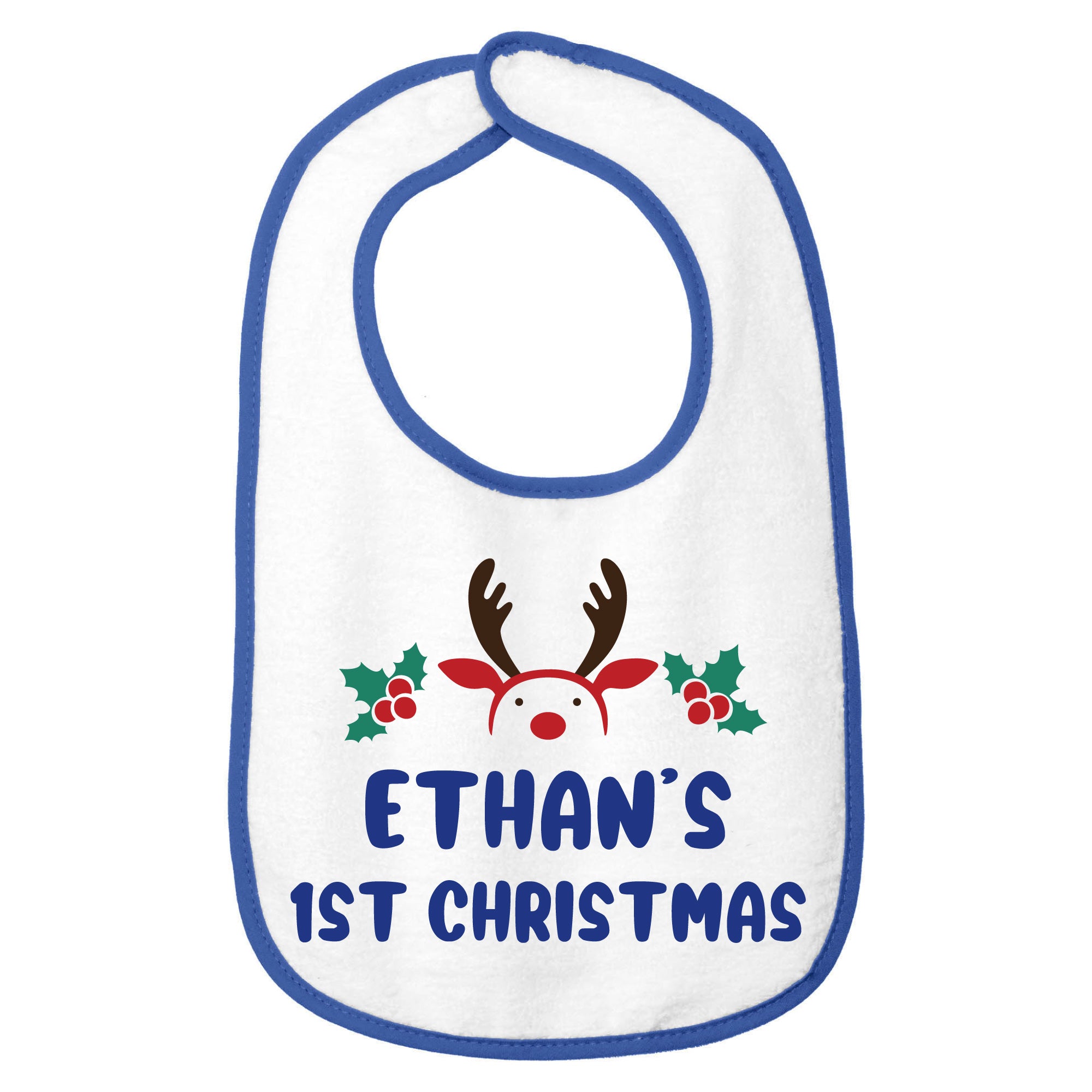 Personalized Christmas Baby Bib