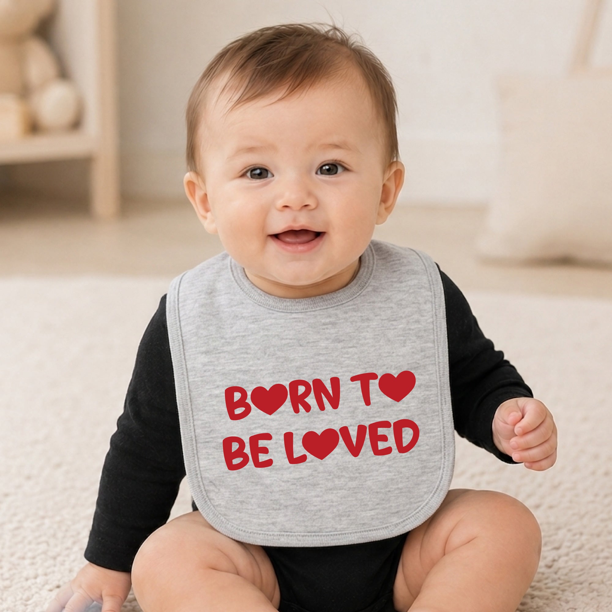 Personalized Jersey Baby Bib
