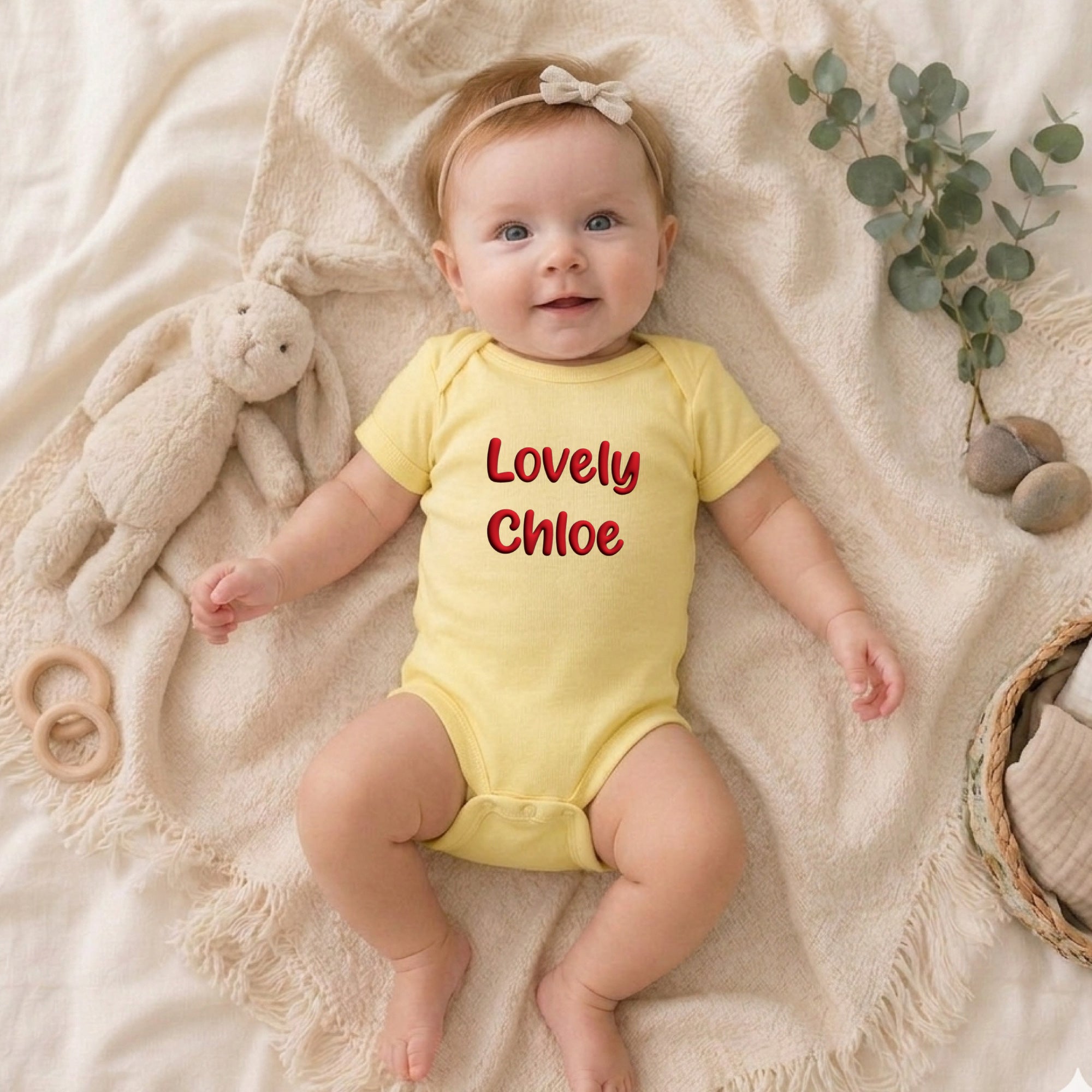 Personalized Puff Baby Bodysuit