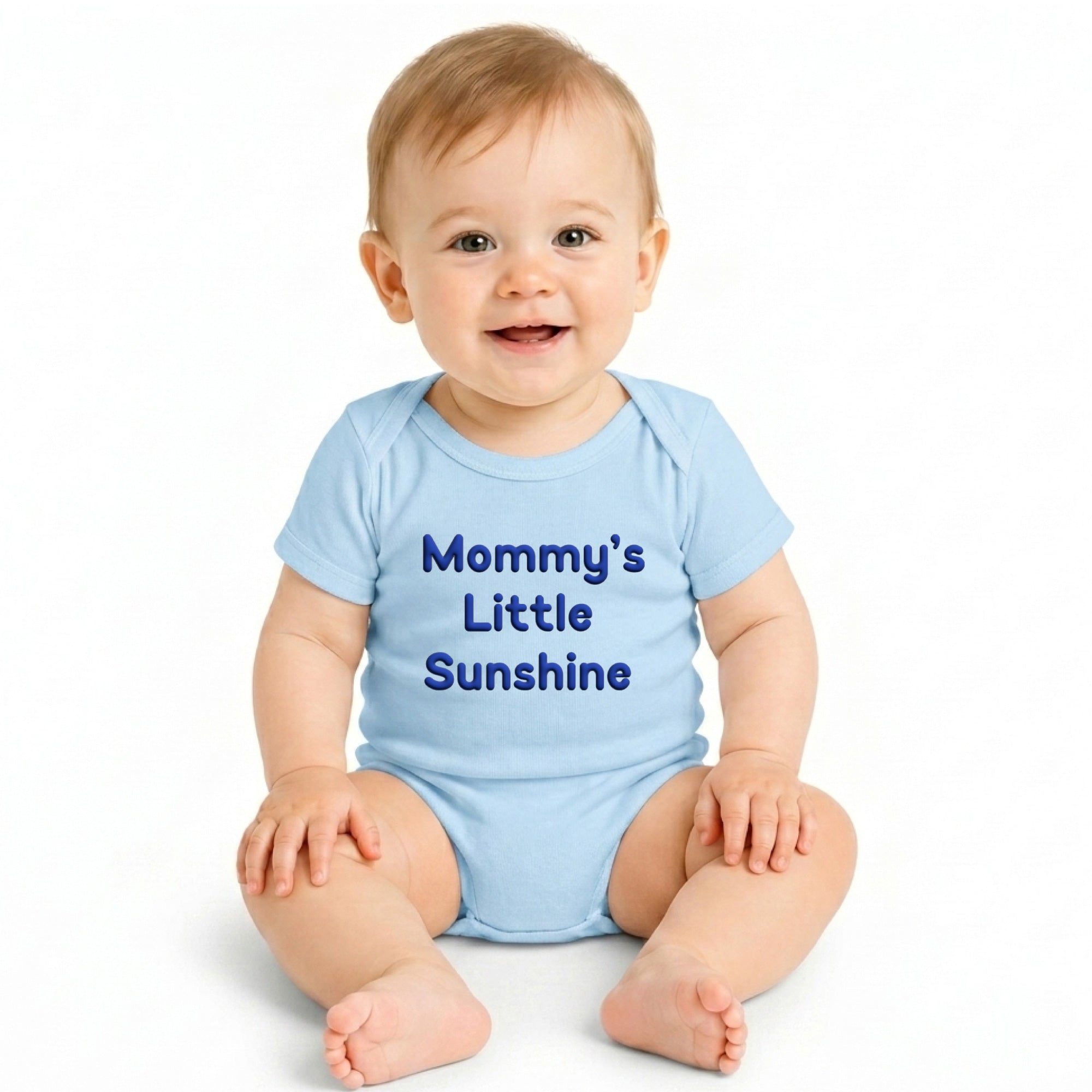 Personalized Premium Jersey Baby Bodysuit | Custom Puff Text