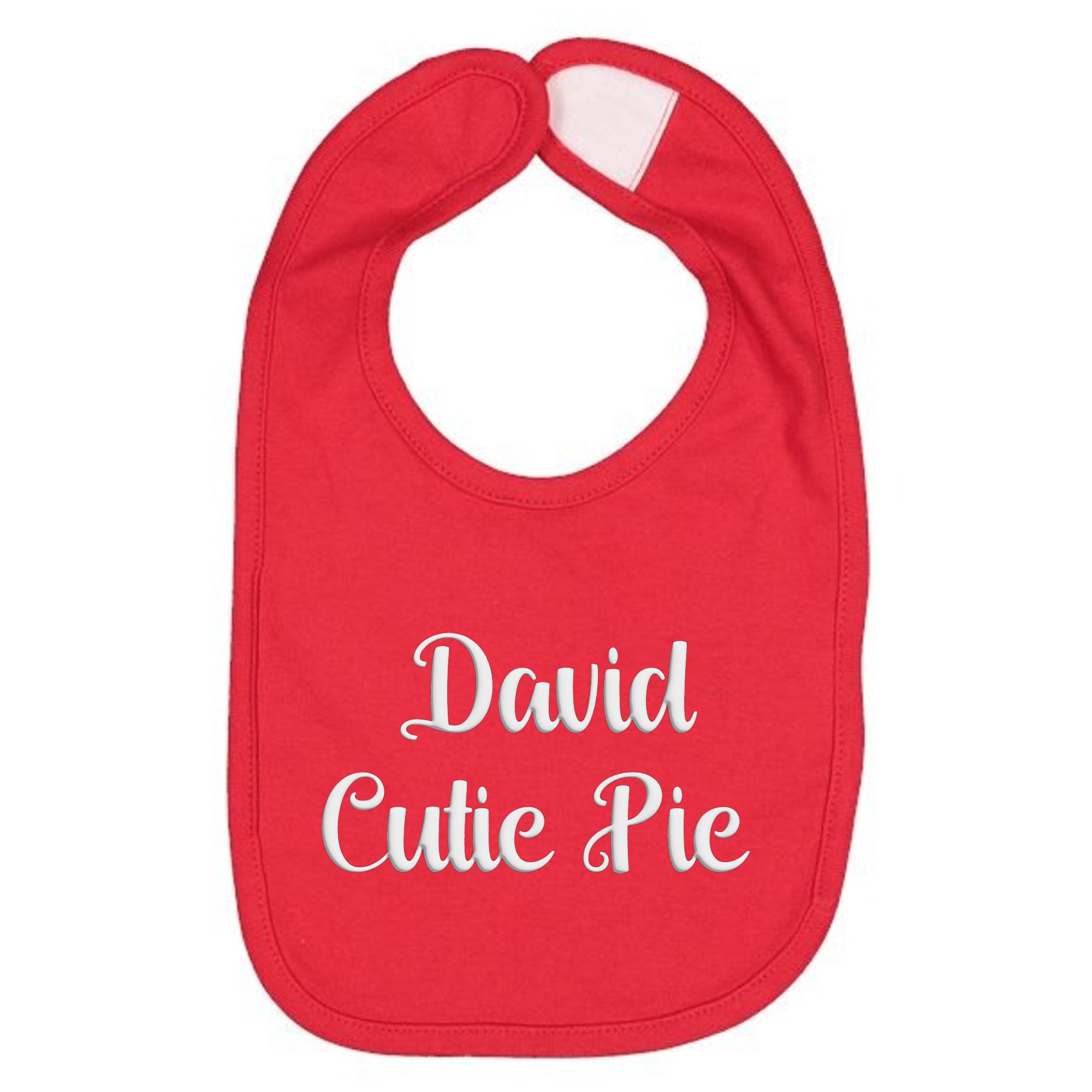 Custom Puff Text bib