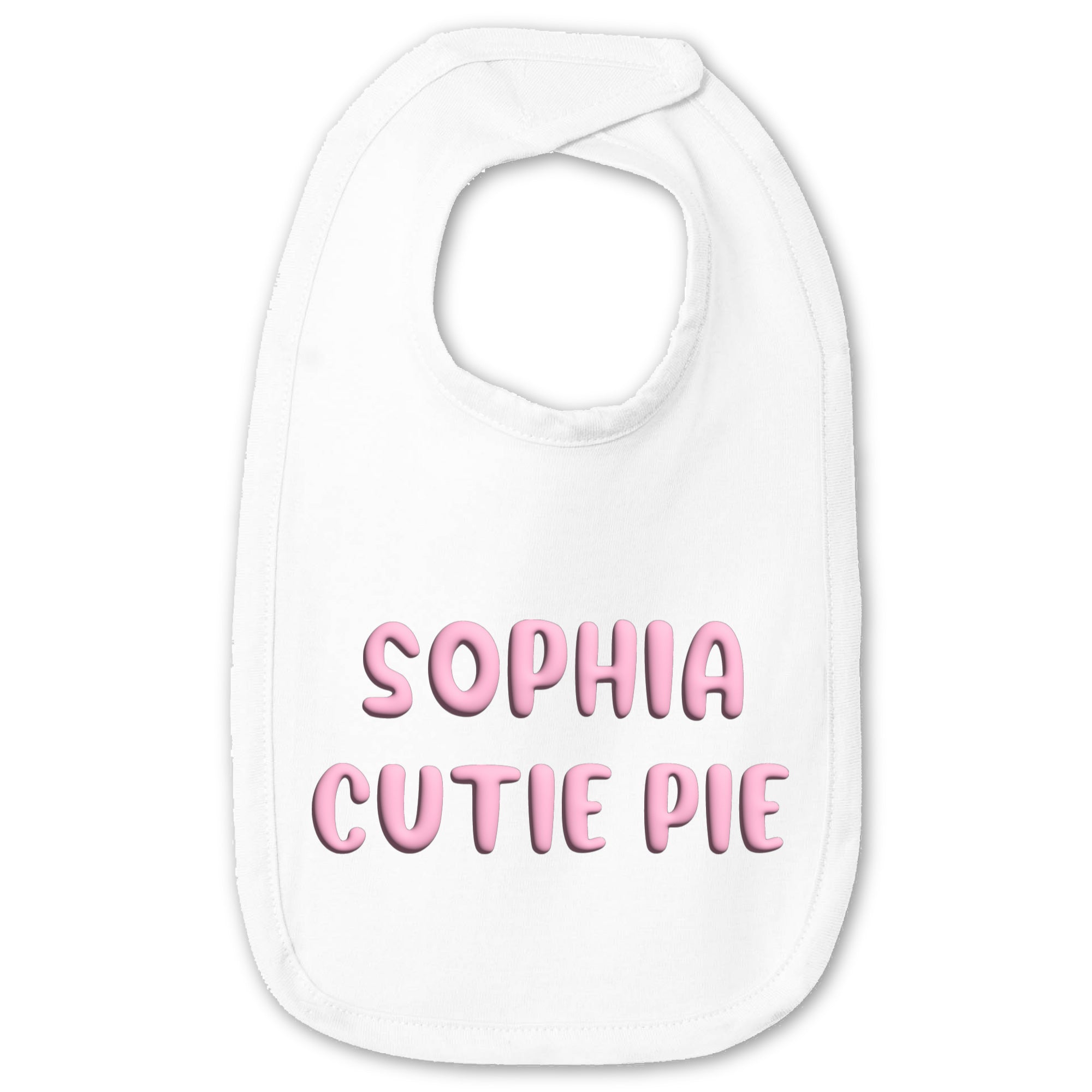 Custom Puff Text bib