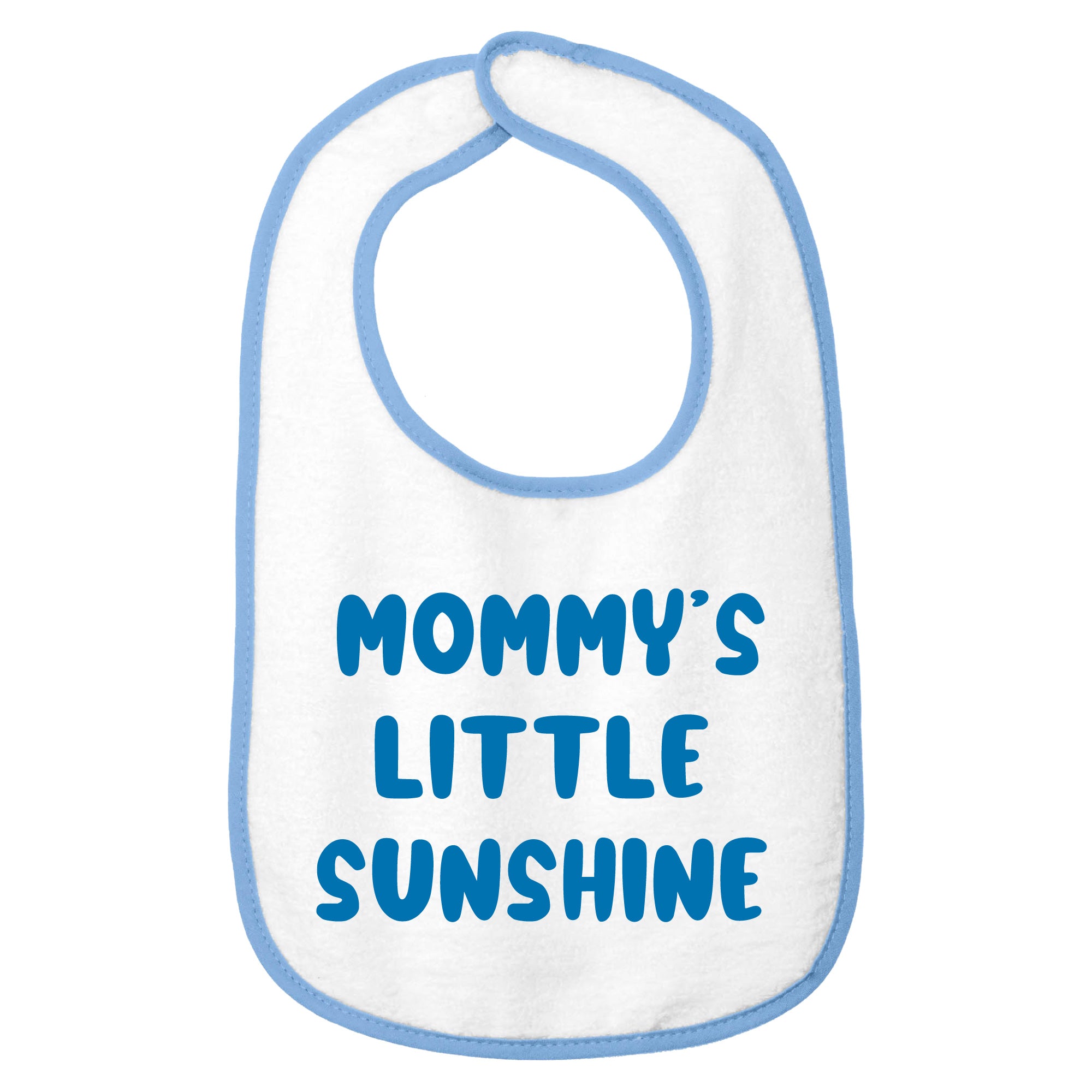 Personalized Cotton Terry Baby Bib | Custom Text