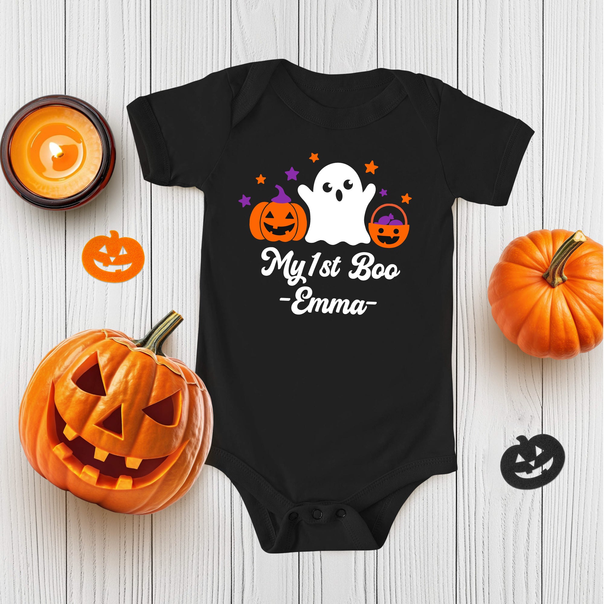 Personalized Halloween Baby Bodysuit