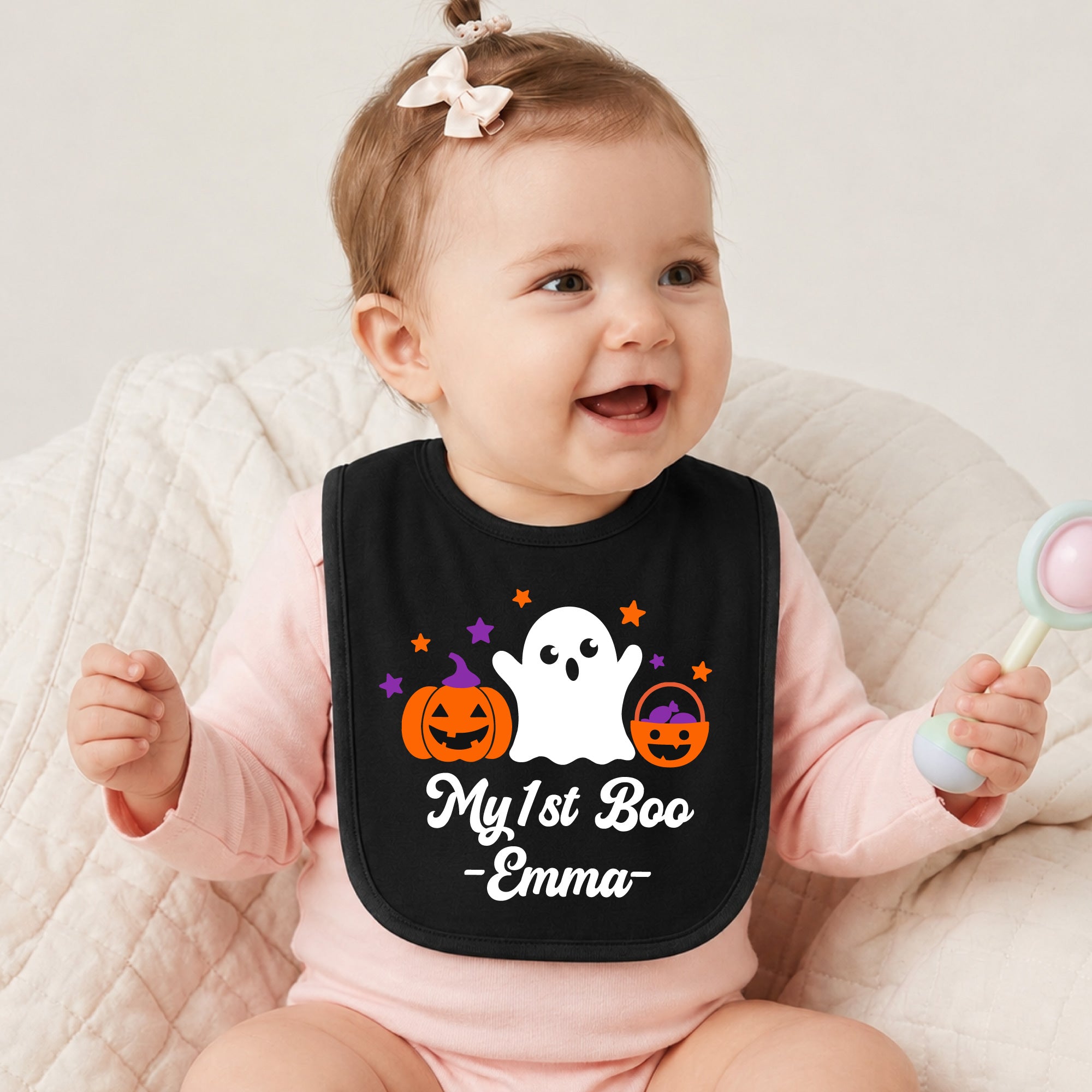 Personalized Halloween Jersey Bib