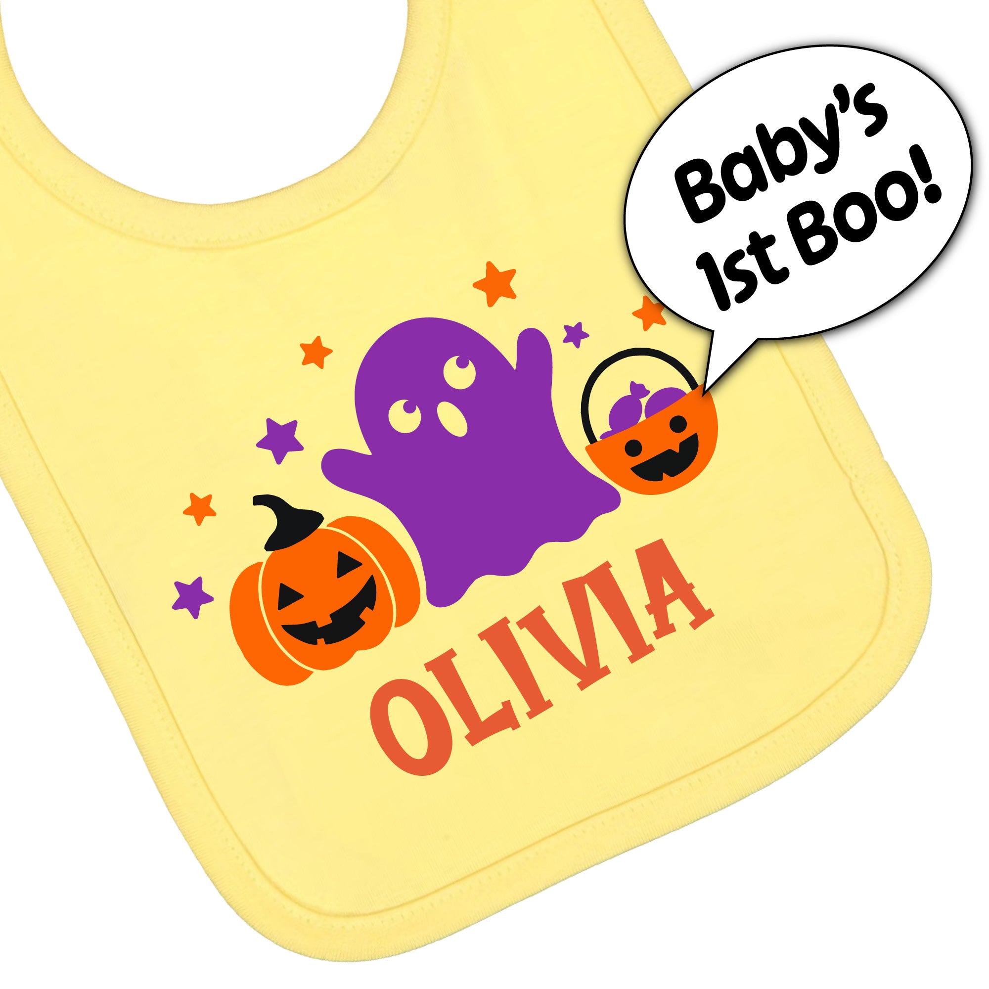 Personalized Halloween Jersey Bib