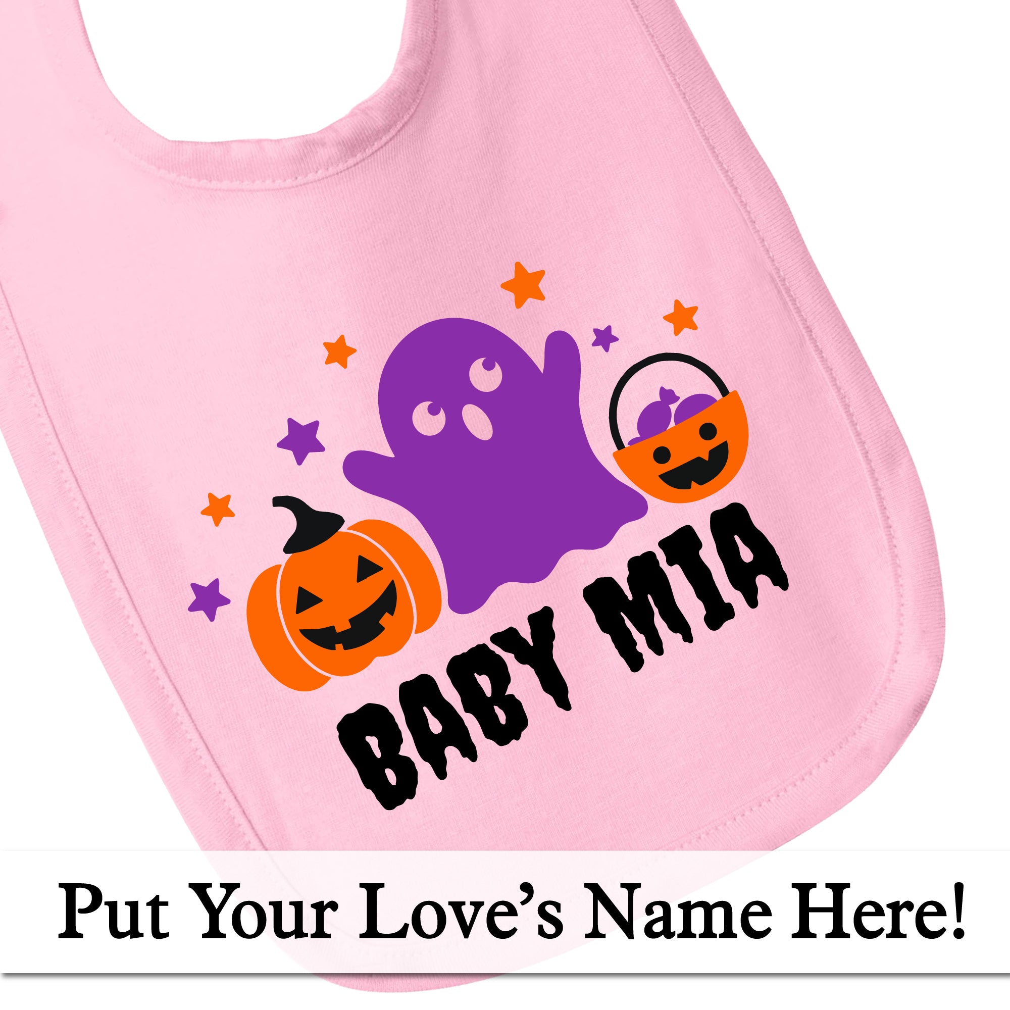 Personalized Halloween Jersey Bib