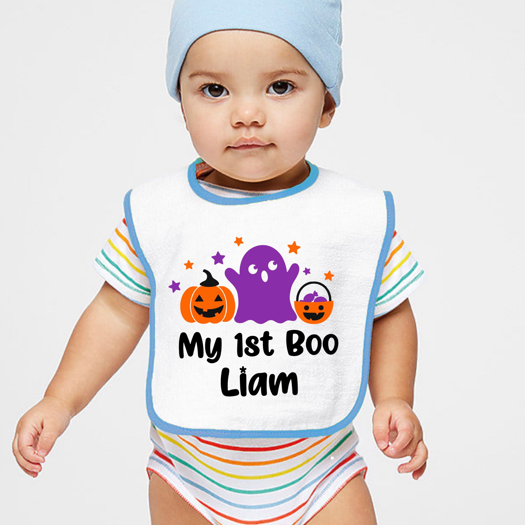 Personalized 1st Halloween Baby Bib