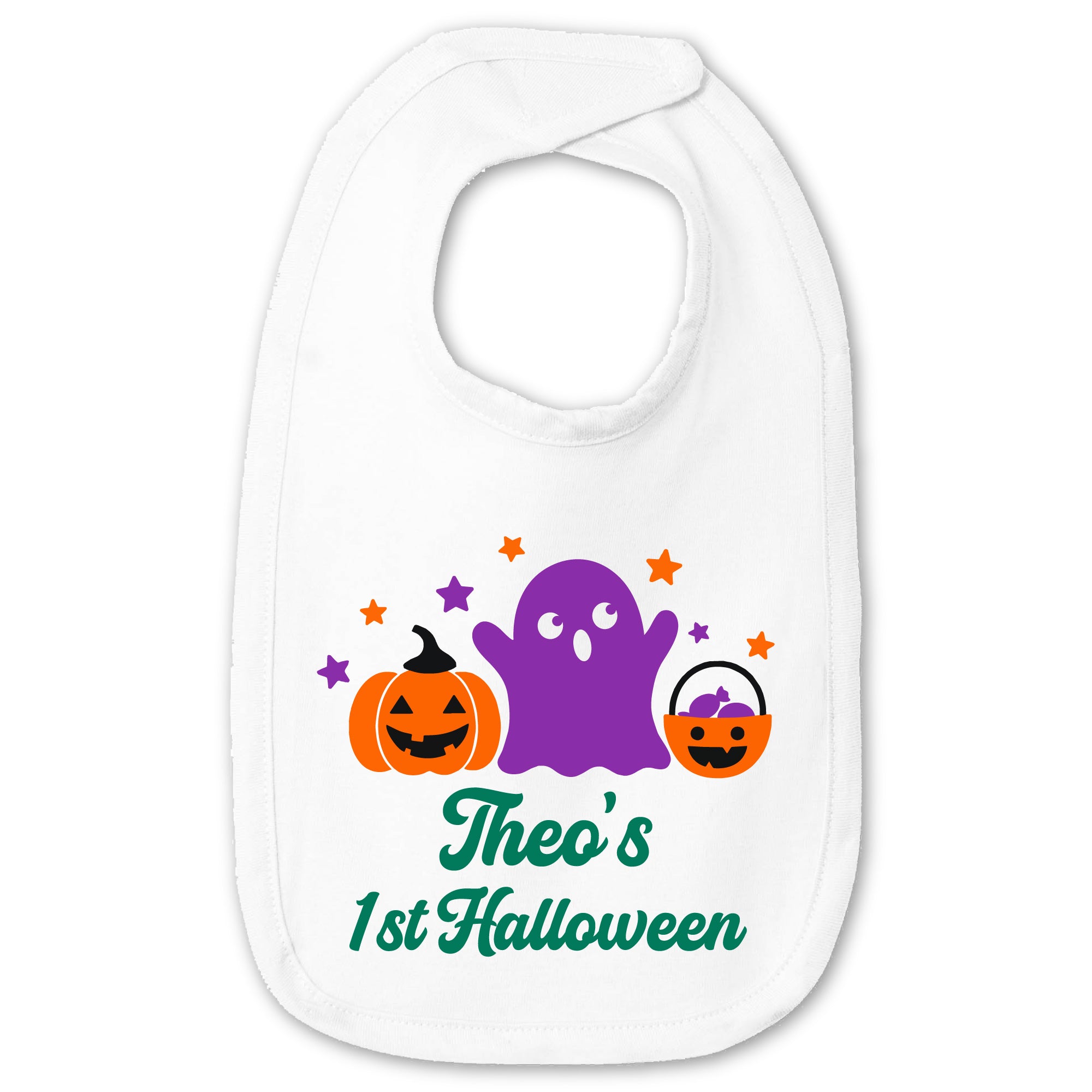 Personalized Halloween Jersey Bib