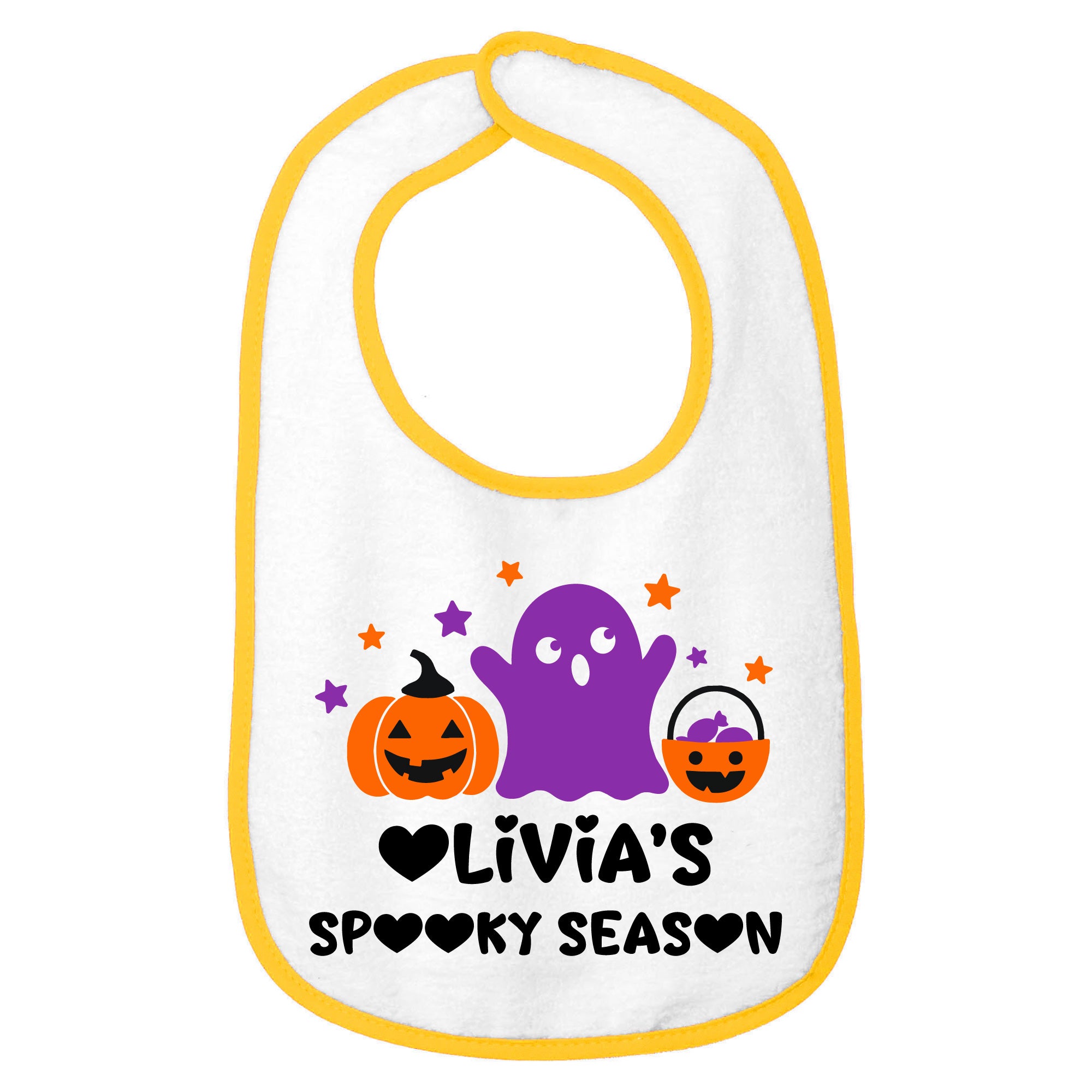 Personalized 1st Halloween Baby Bib