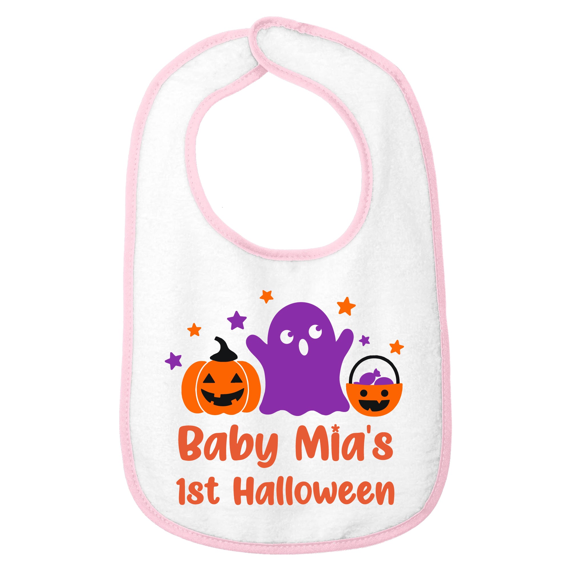 Personalized 1st Halloween Baby Bib