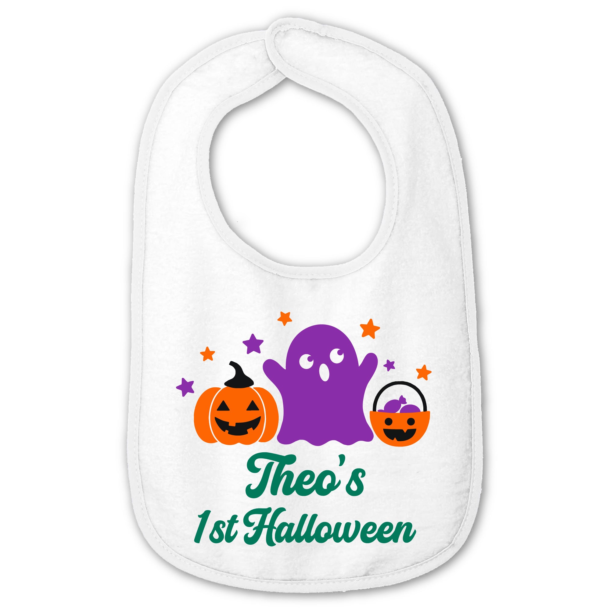 Personalized 1st Halloween Baby Bib