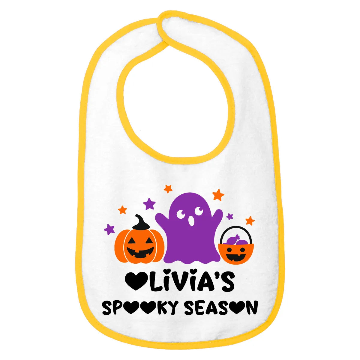 Personalized Halloween Baby Bib