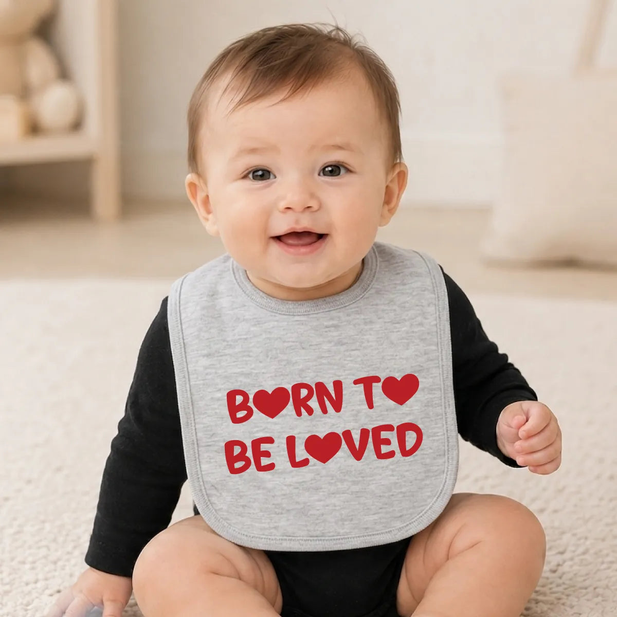 Personalized Jersey Baby Bib