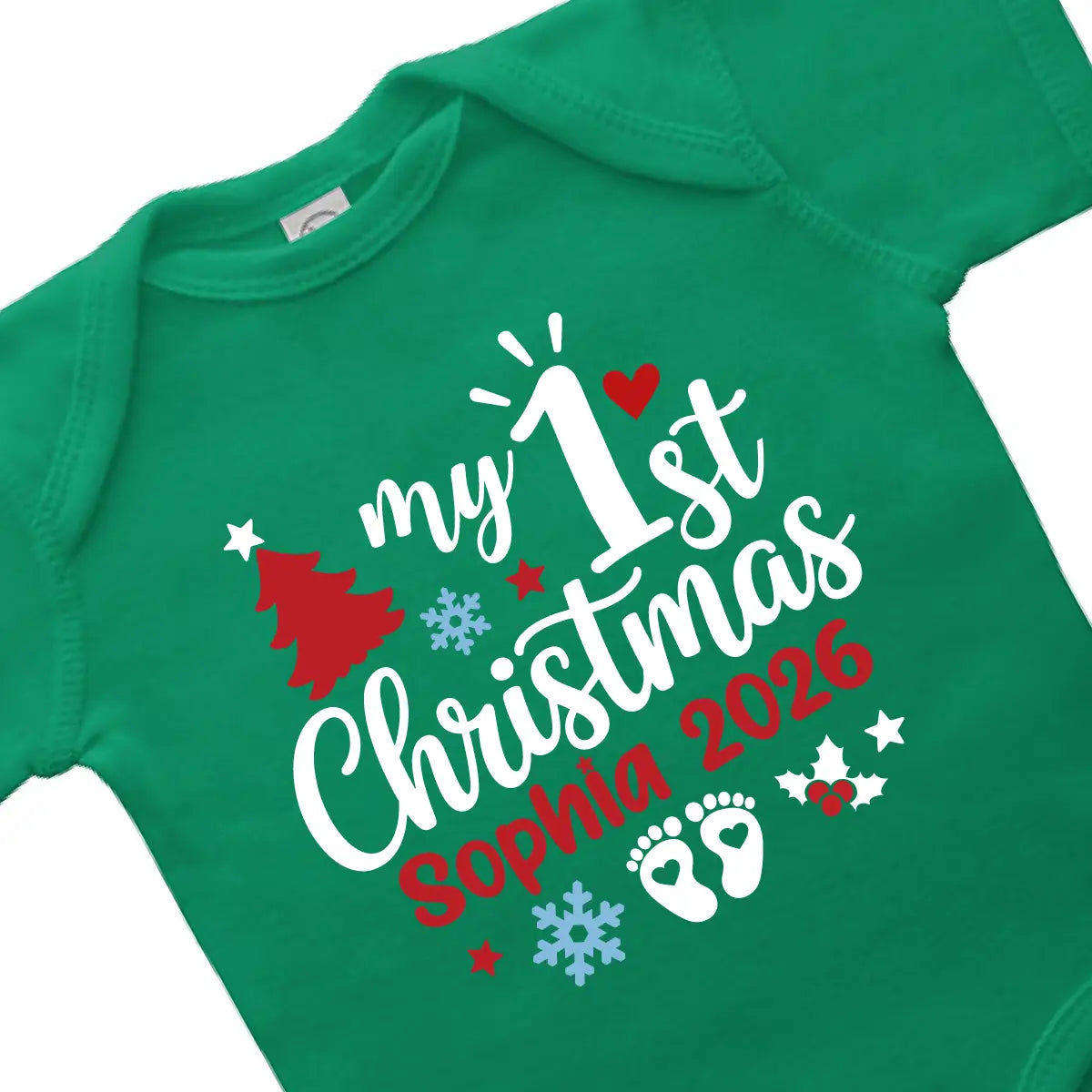 1st Christmas Baby Bodysuit