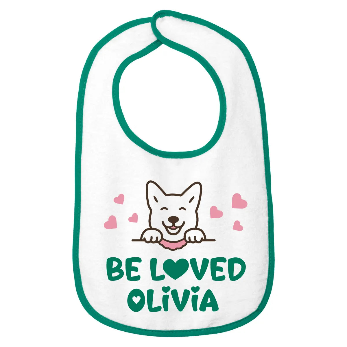 Personalized Cotton Terry  Baby Bib