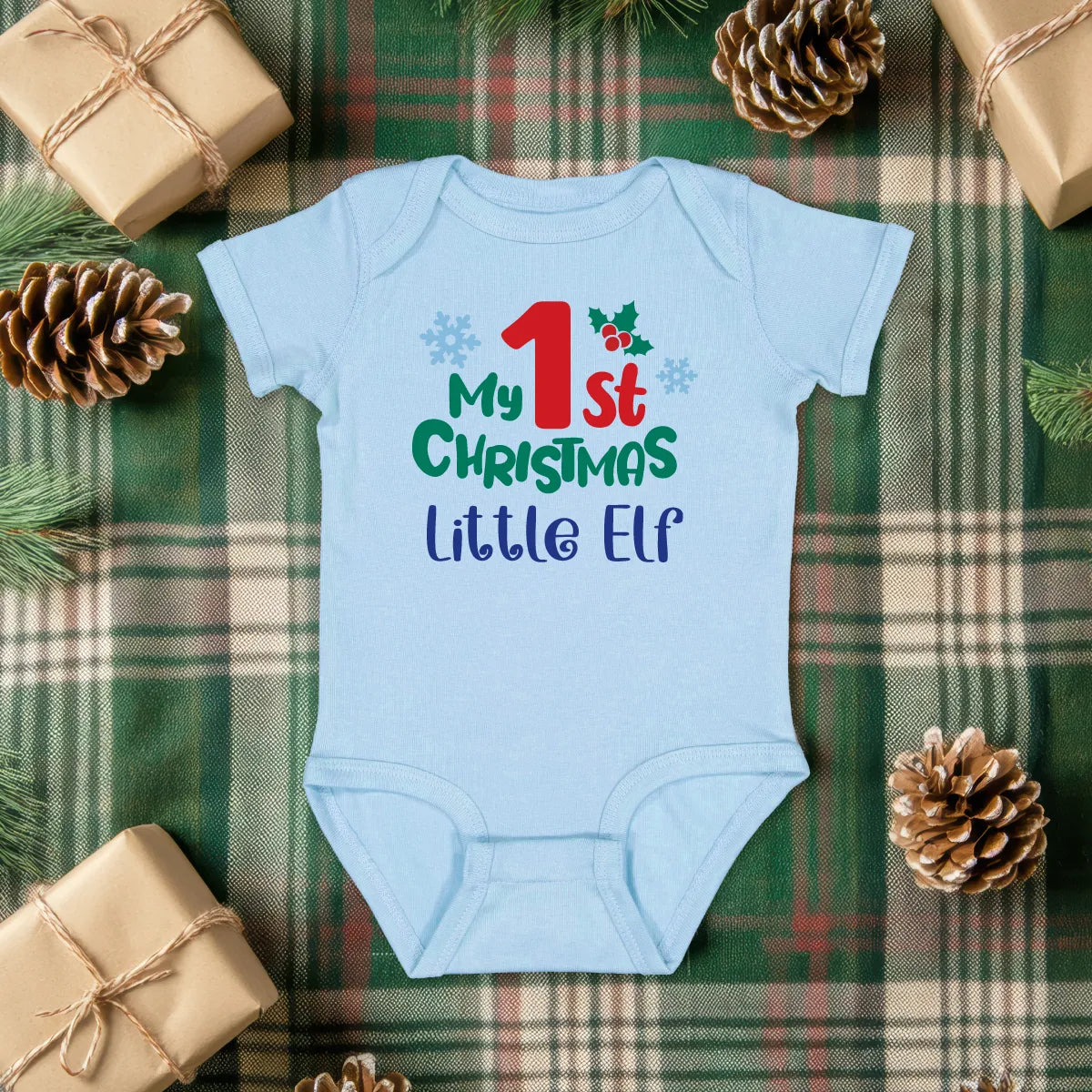 Personalized My 1st Christmas Bodysuit