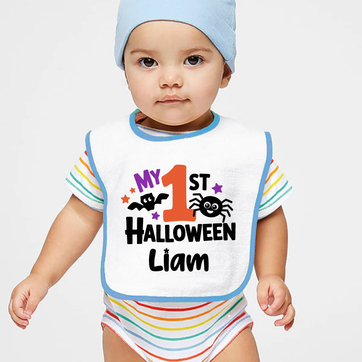 Personalized 1st Halloween Baby Bib
