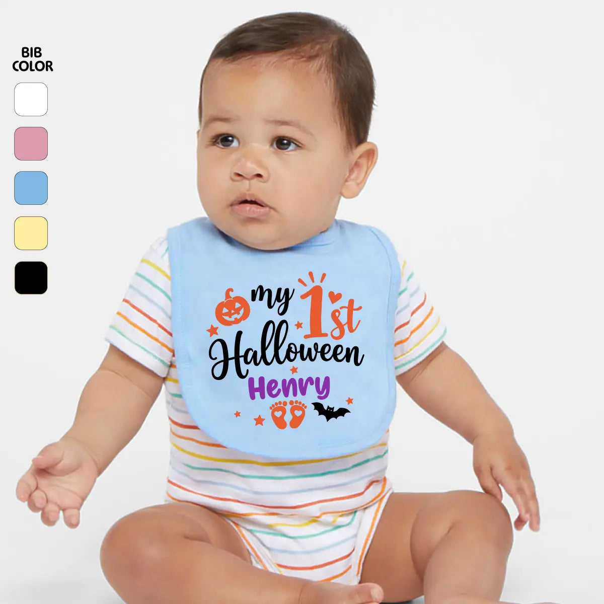Personalized My 1st Halloween Baby Bib