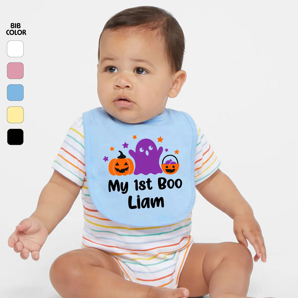 Personalized Halloween Baby Bib