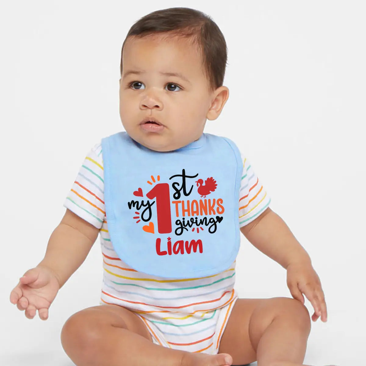 Personalized Thanksgiving Baby Bib