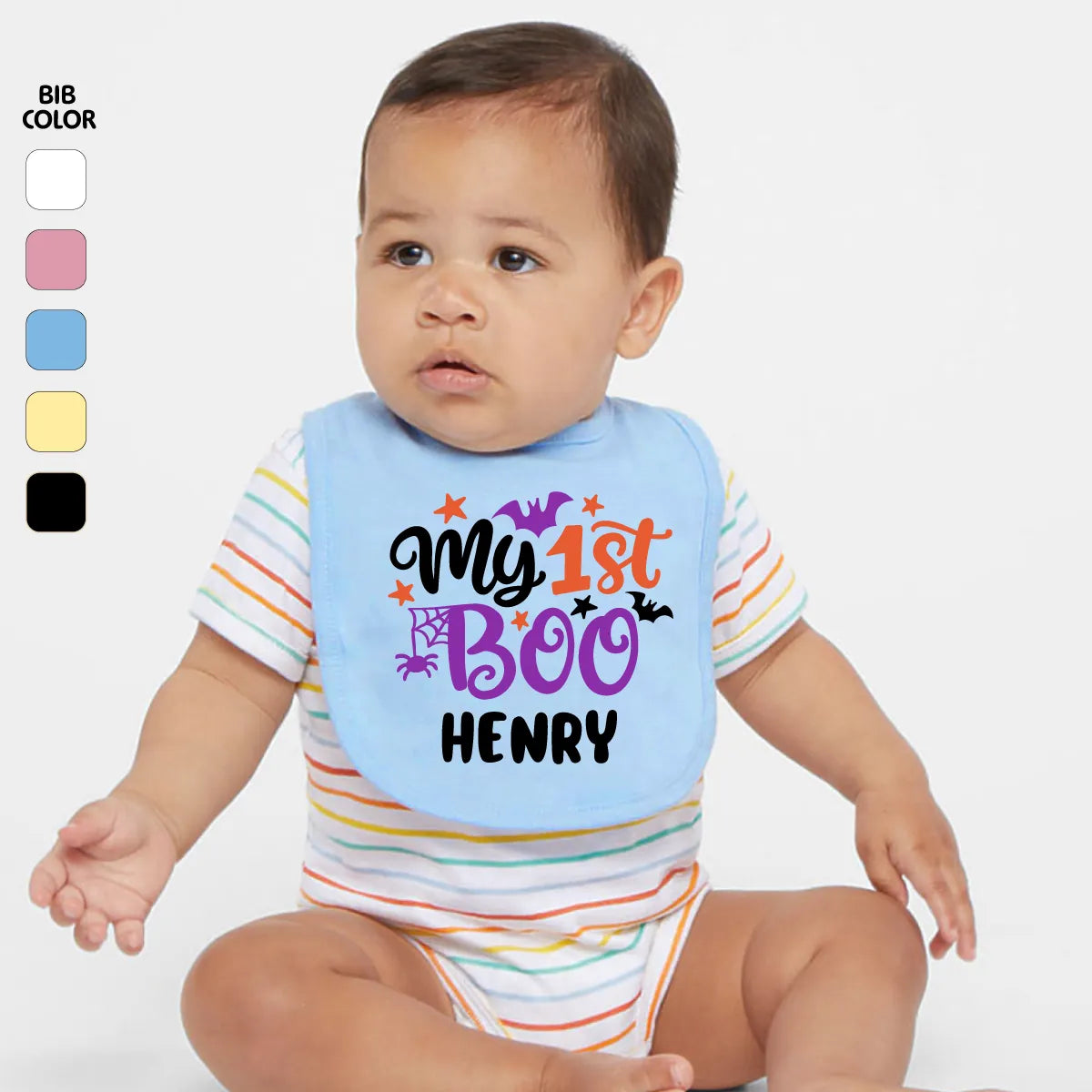 Personalized My 1st Boo Baby Bib