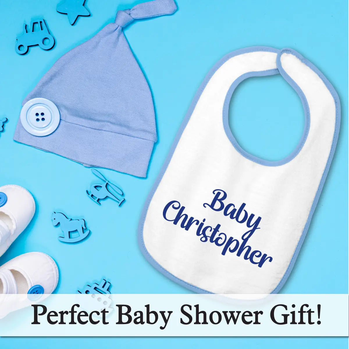 Personalized Cotton Terry Baby Bib