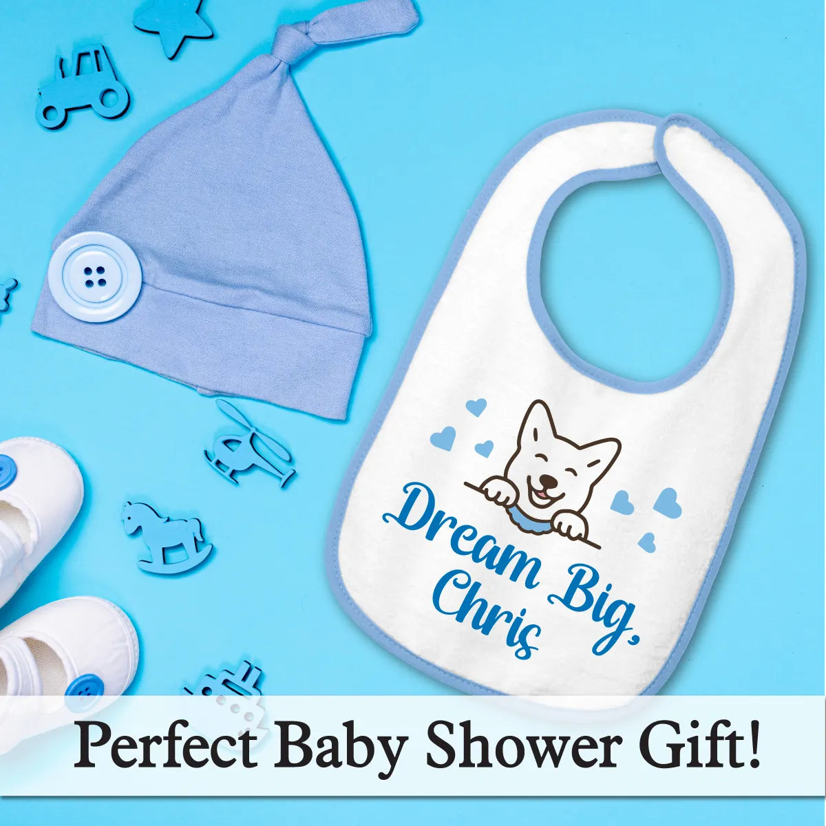 Personalized Cotton Terry  Baby Bib