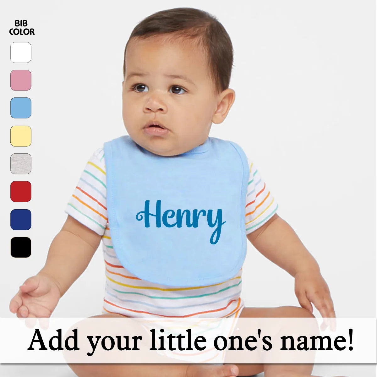 Personalized Jersey Baby Bib