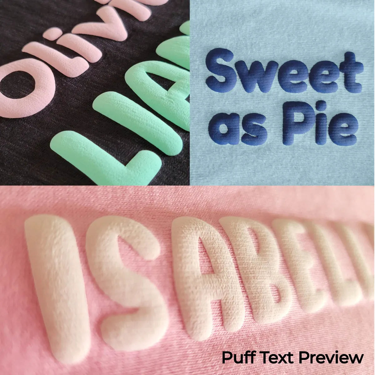 Personalized Puff Jersey Baby Bib