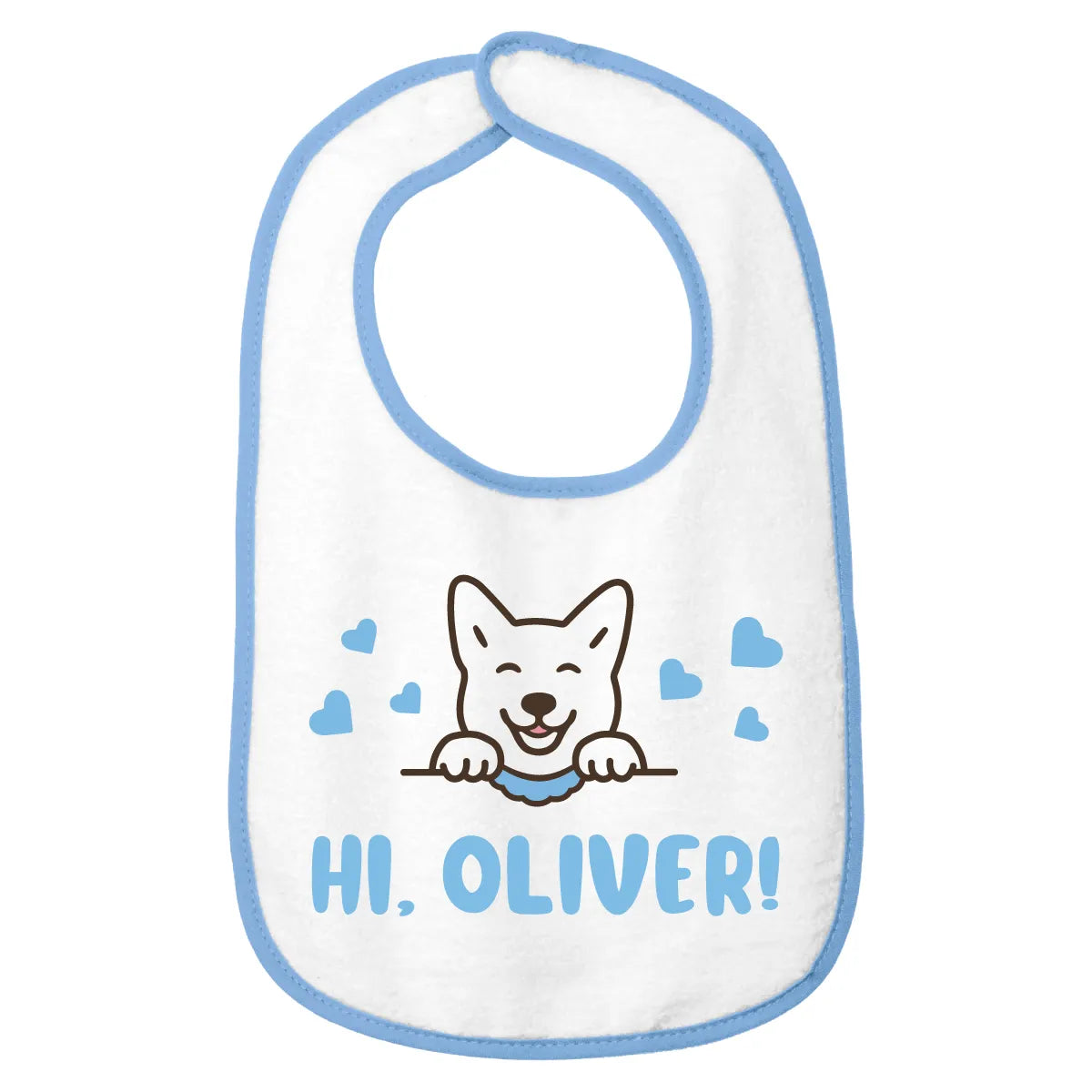 Personalized Cotton Terry  Baby Bib