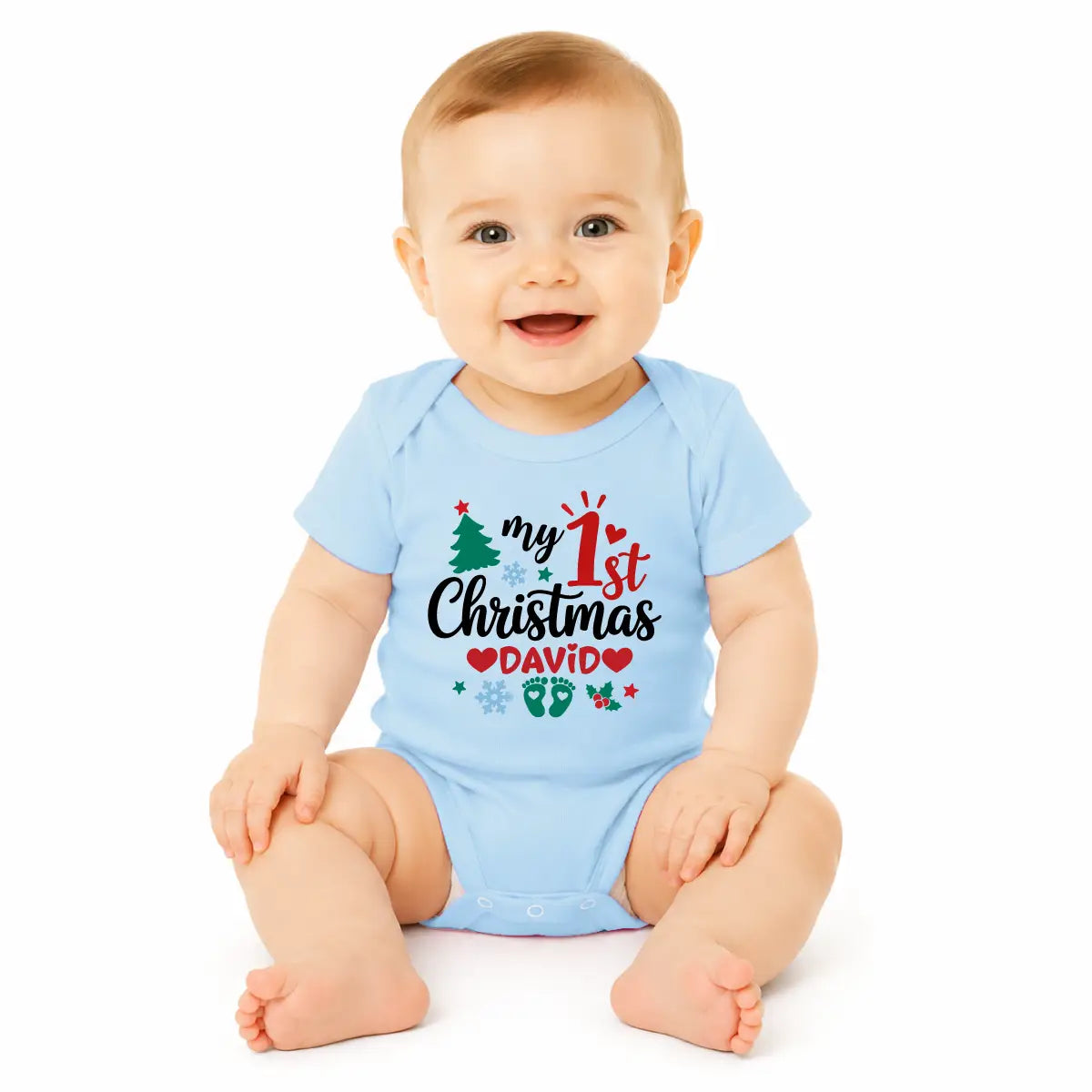1st Christmas Baby Bodysuit