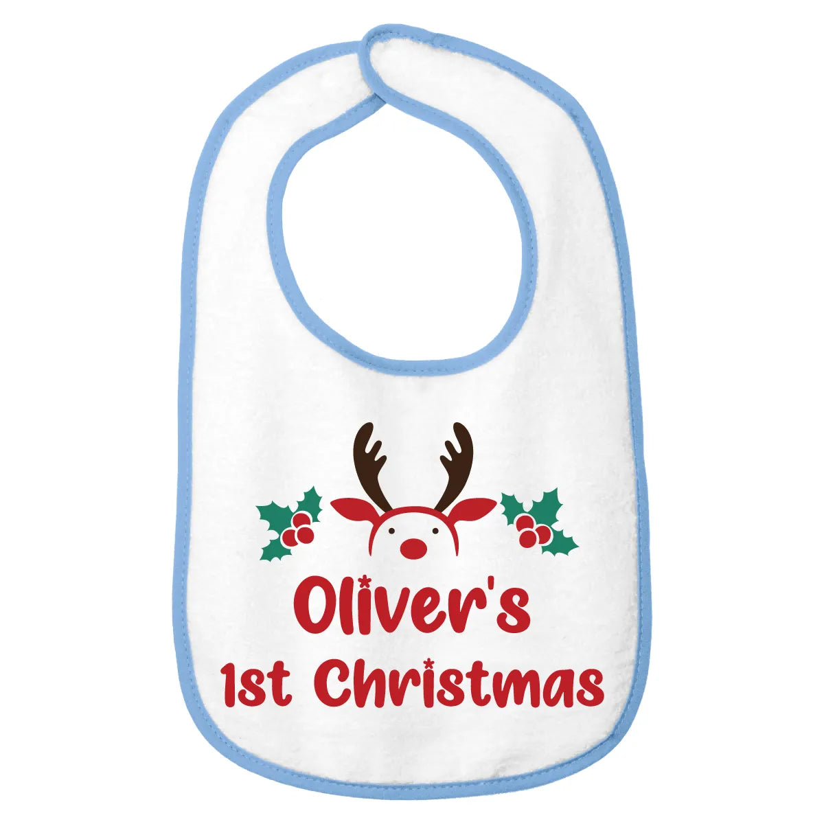 Personalized Christmas Baby Bib