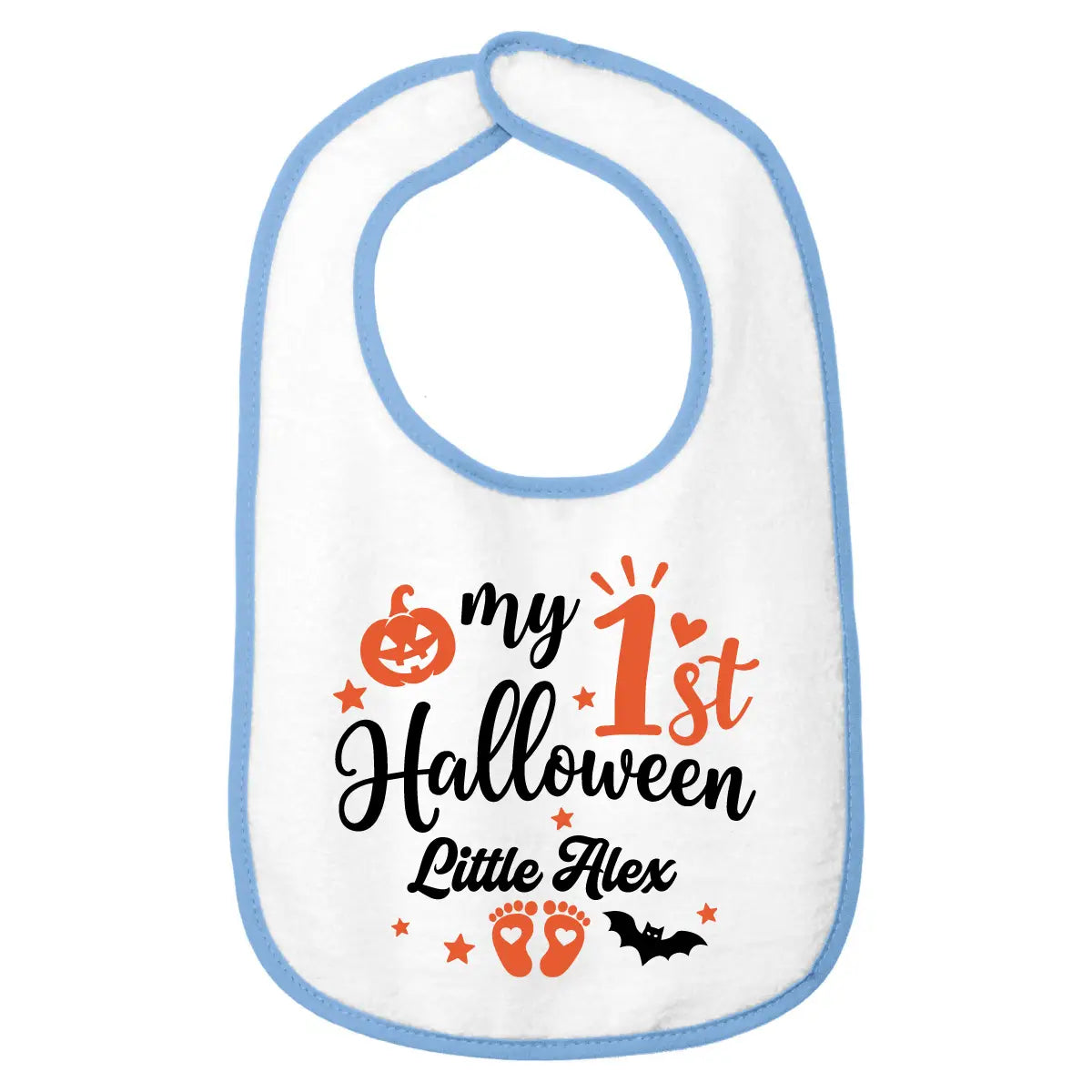 Personalized 1st Halloween Baby Bib