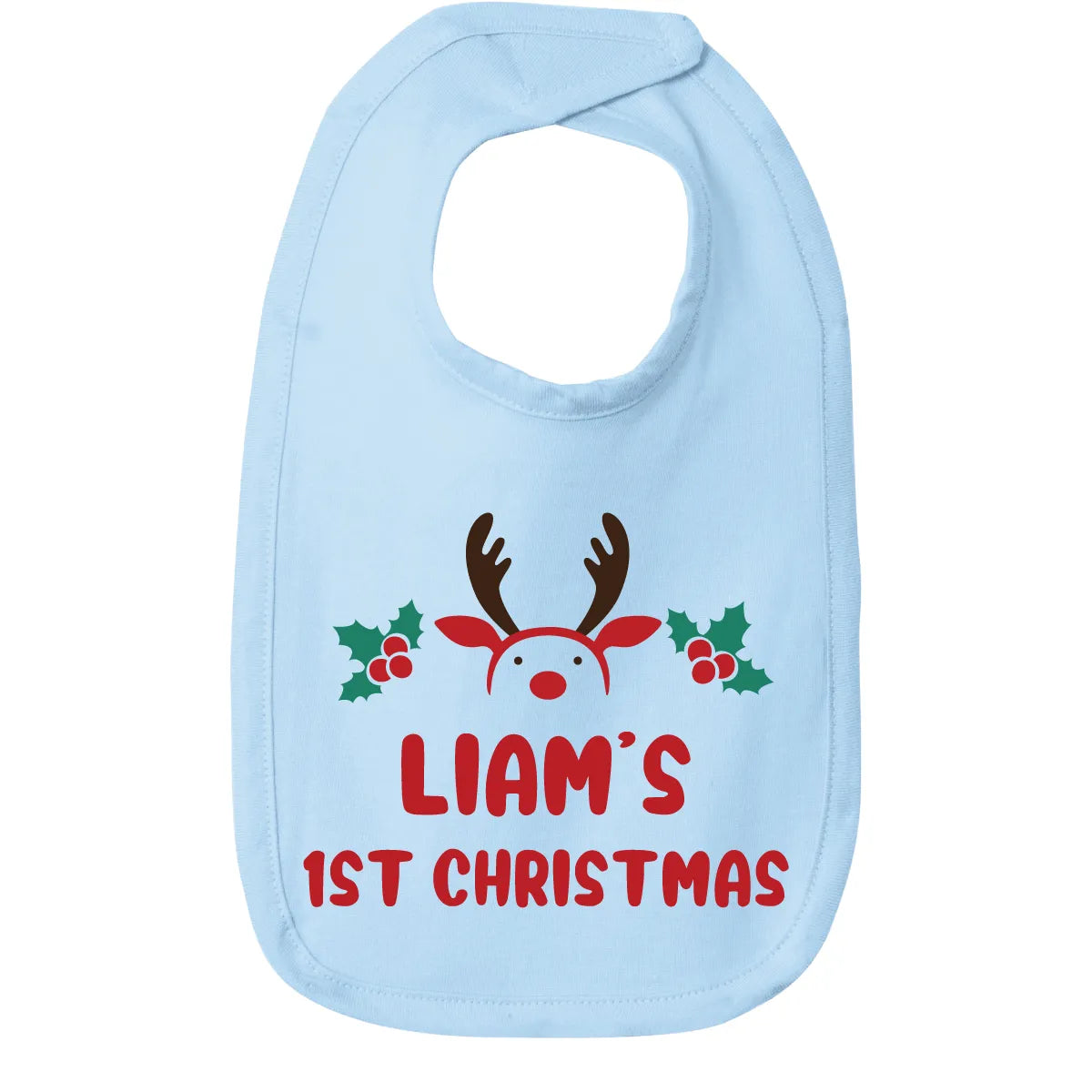Personalized Christmas Baby Bib