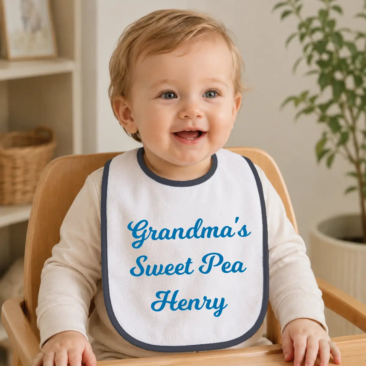 Personalized Cotton Terry Baby Bib