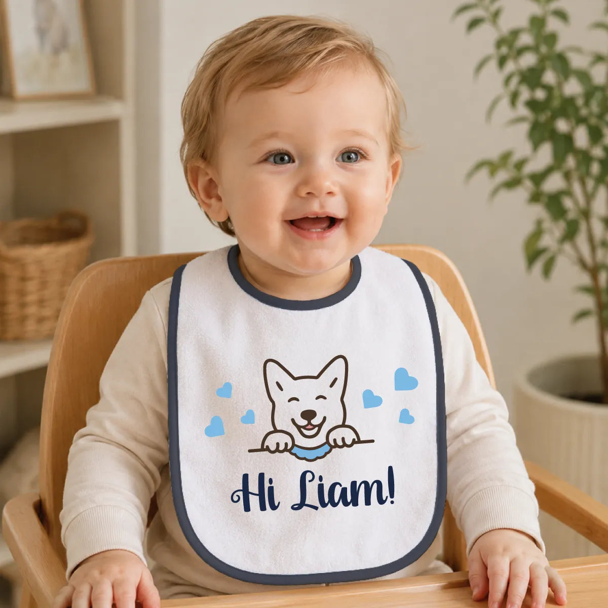 Personalized Cotton Terry  Baby Bib