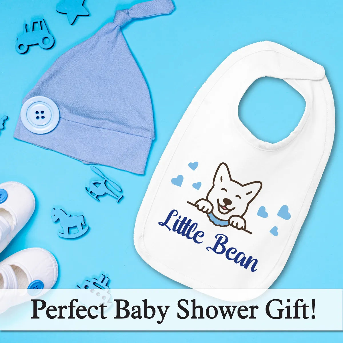 Personalized Jersey Baby Bib