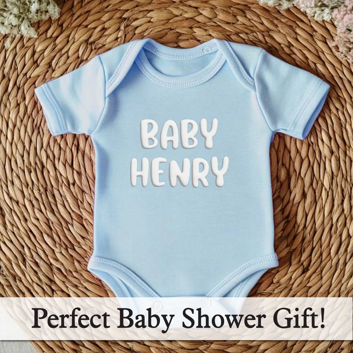 Personalized Puff Baby Bodysuit