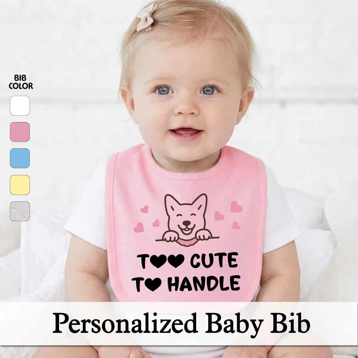 Personalized Jersey Baby Bib