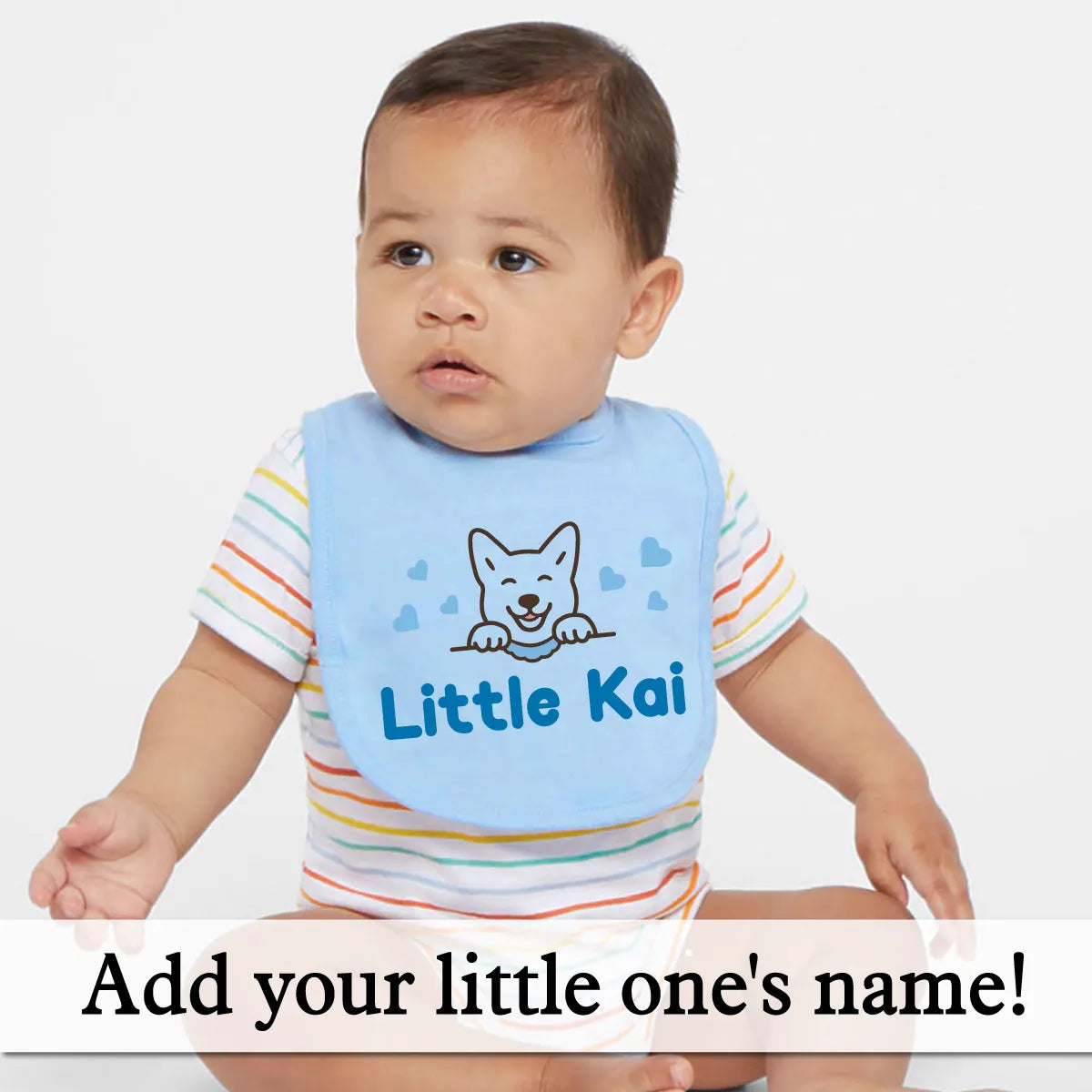Personalized Jersey Baby Bib