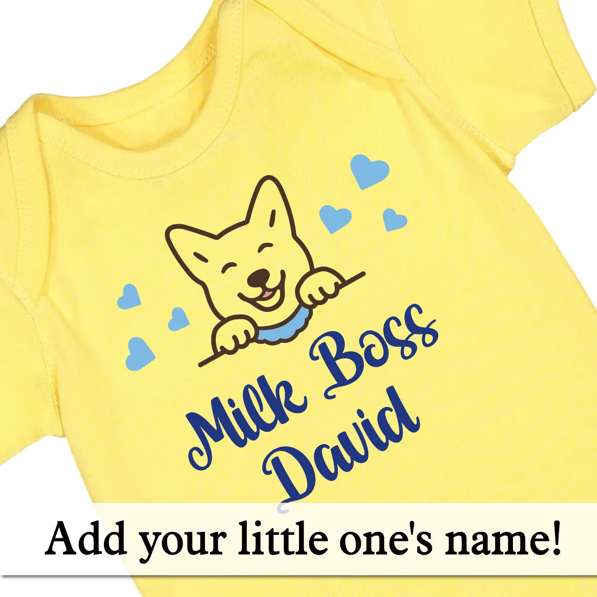 Personalized Puppy Baby Bodysuit