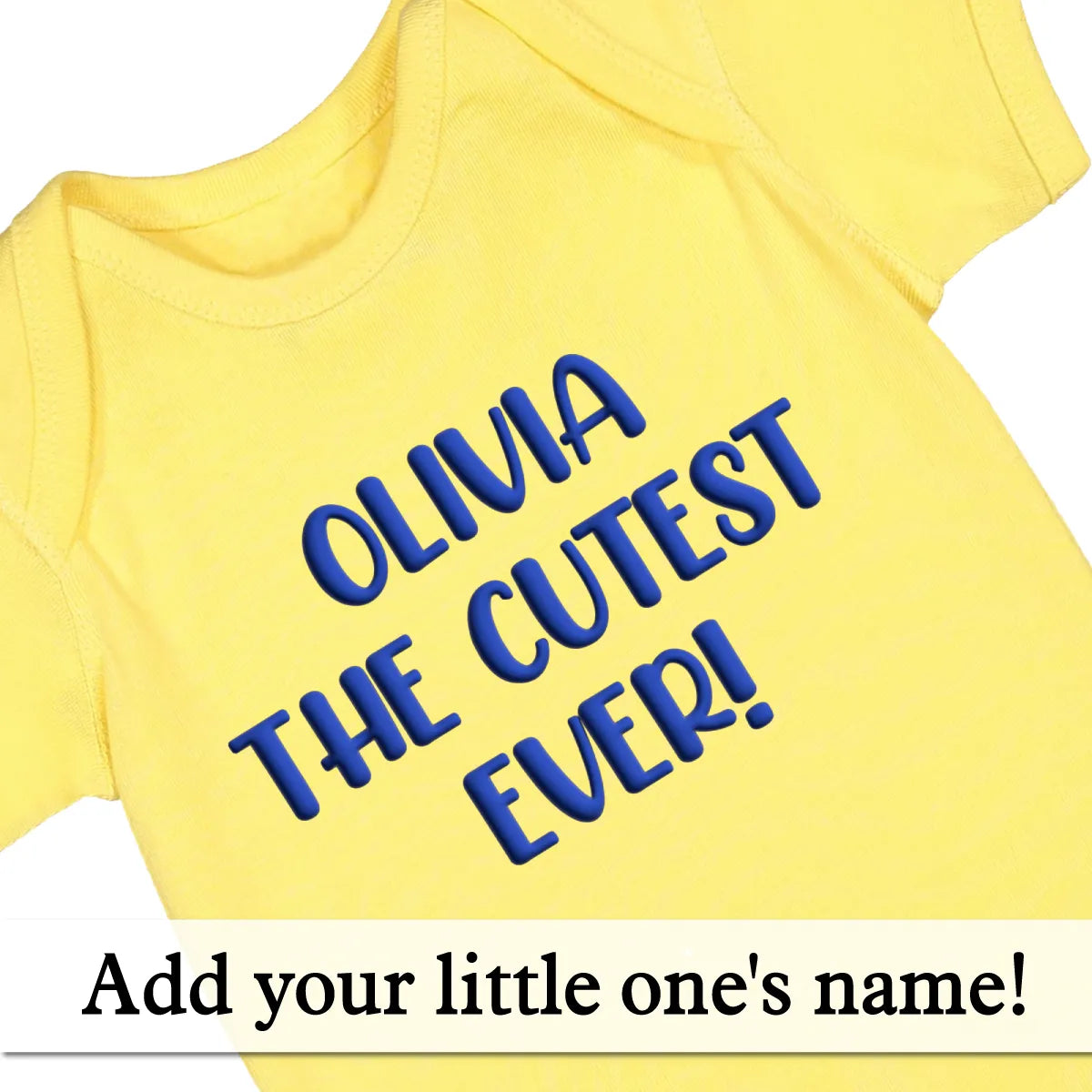 Personalized Puff Baby Bodysuit