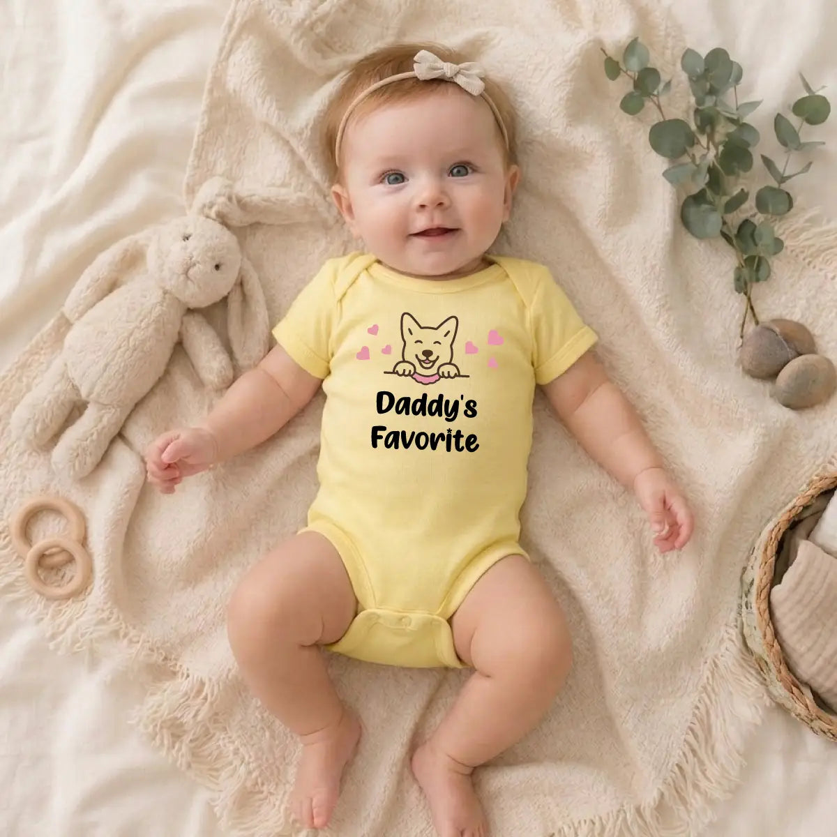 Personalized Puppy Baby Bodysuit